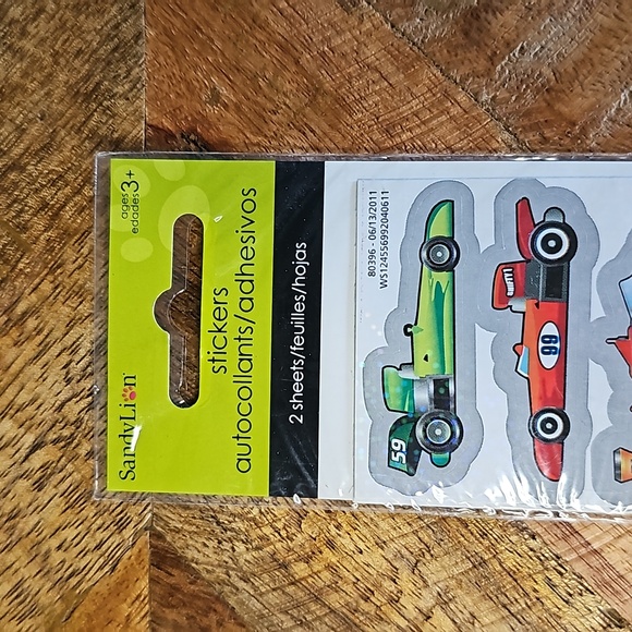 SandyLion 2 sheets sealed race car stickers racing - Picture 3 of 6